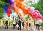 Цветной дым для свадьбы в Твери